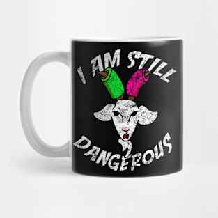 I Am Still Dangerous Goat with Pool Noodles on Horns Mug